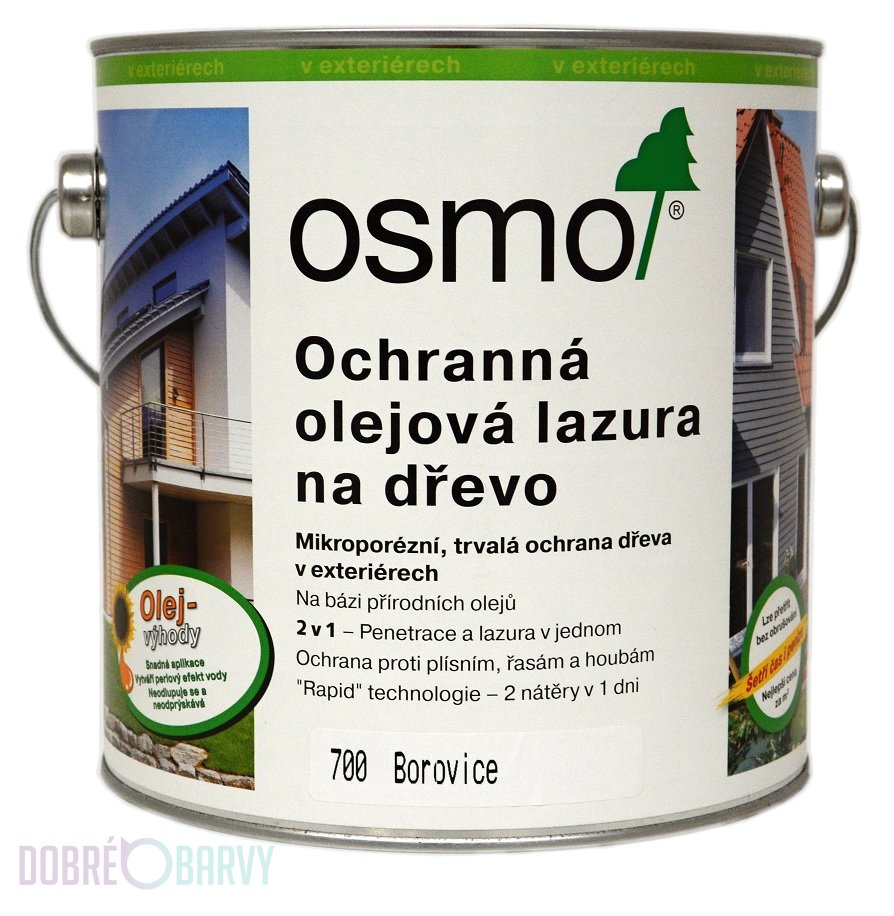 OSMO Ochranná olejová lazura 2 x 2,5l