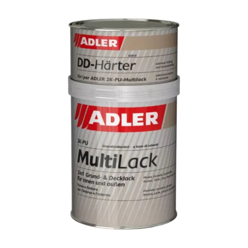 ADLER 2K-PU-Multilack 1kg - Odstín: Bílá, Stupeň lesku: Mat