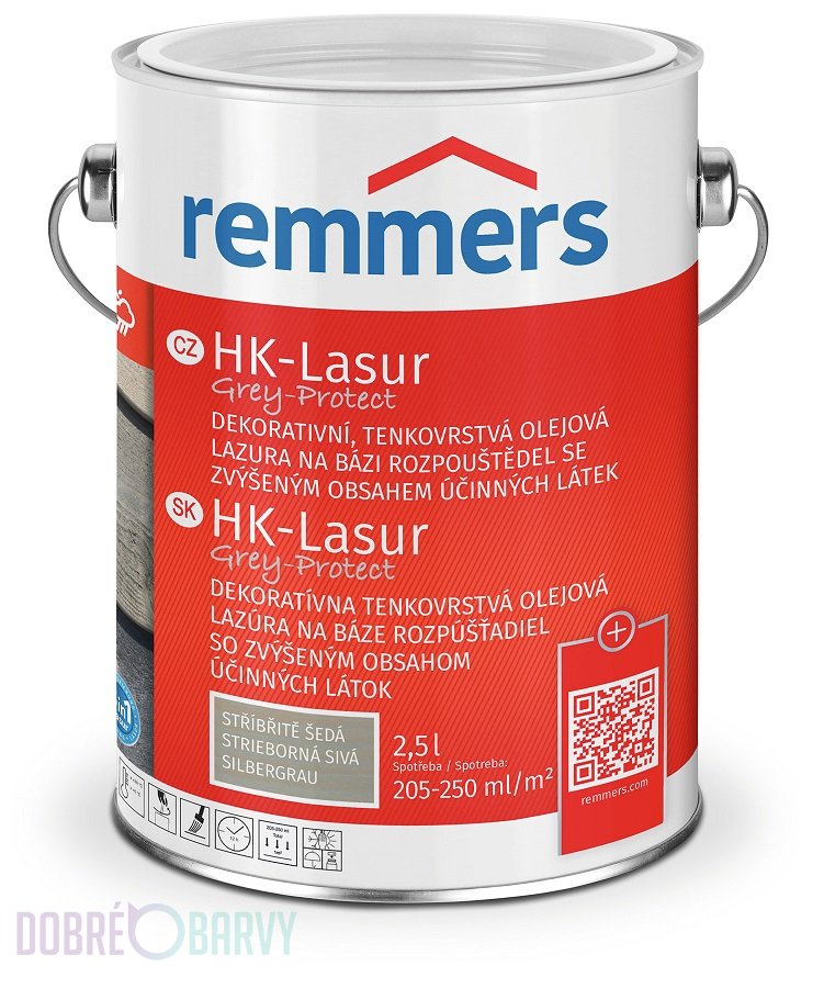 Remmers HK Lazura Grey Protect (HK-Lasur) 5L - Odstín: Platinově šedá (Platingrau)