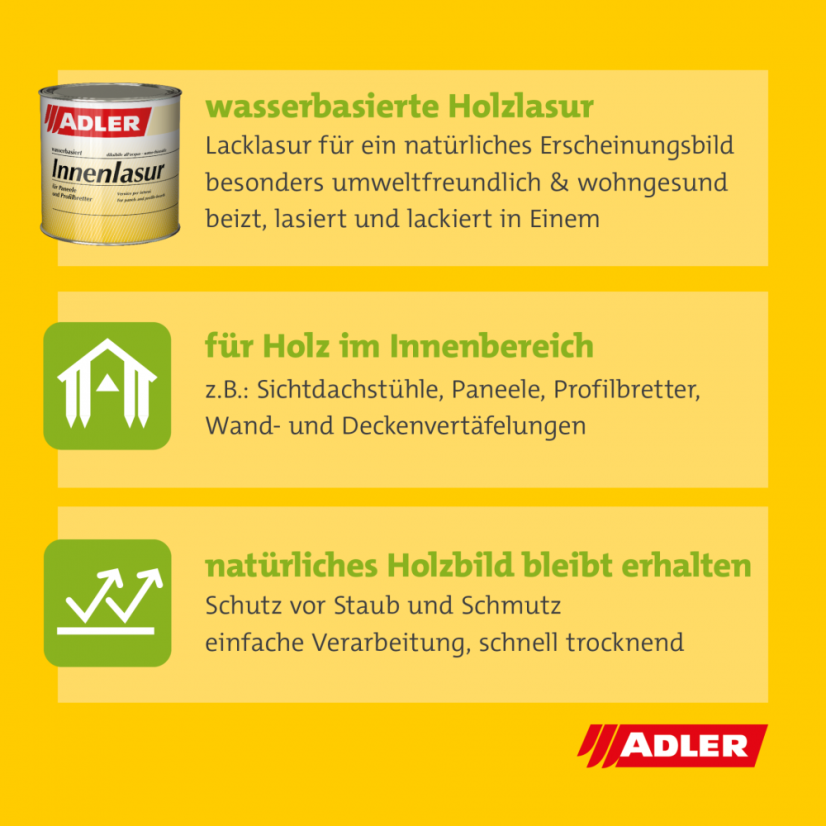 ADLER Innenlasur UV 100 (2,5 l)