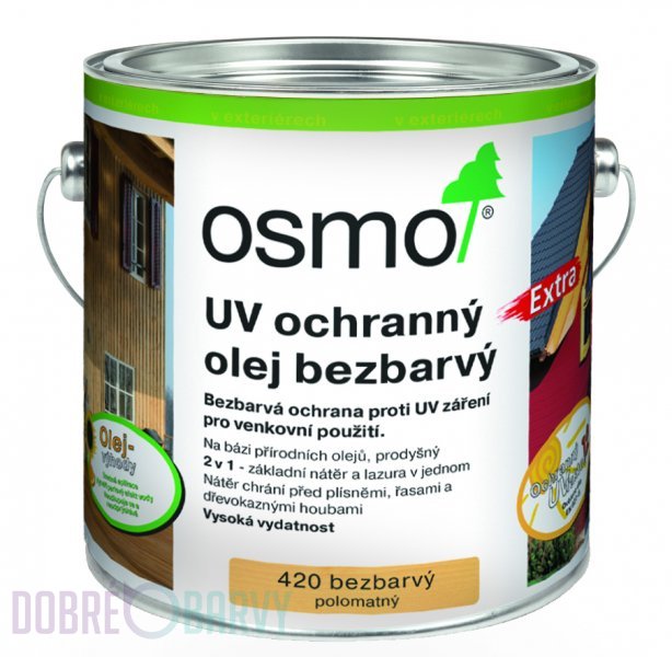 OSMO UV Ochranný olej Extra 0,75l - Odstín: 420 Bezbarvý