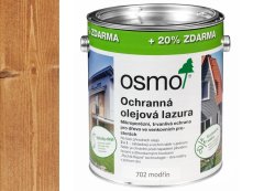 OSMO Ochranná olejová lazura  MODŘÍN 702 3L AKCE 0,5L ZDARMA