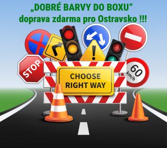 „DOBRÉ BARVY DO BOXU – doprava zdarma pro Ostravsko“