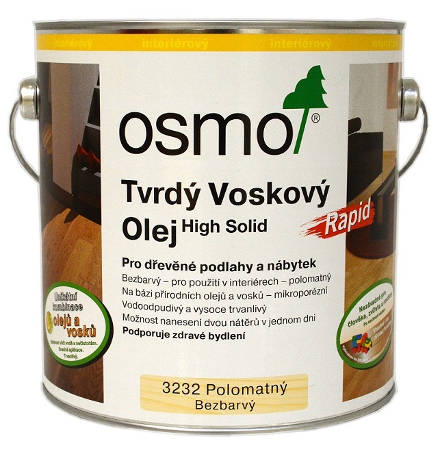 OSMO Tvrdý voskový olej Rapid 10l
